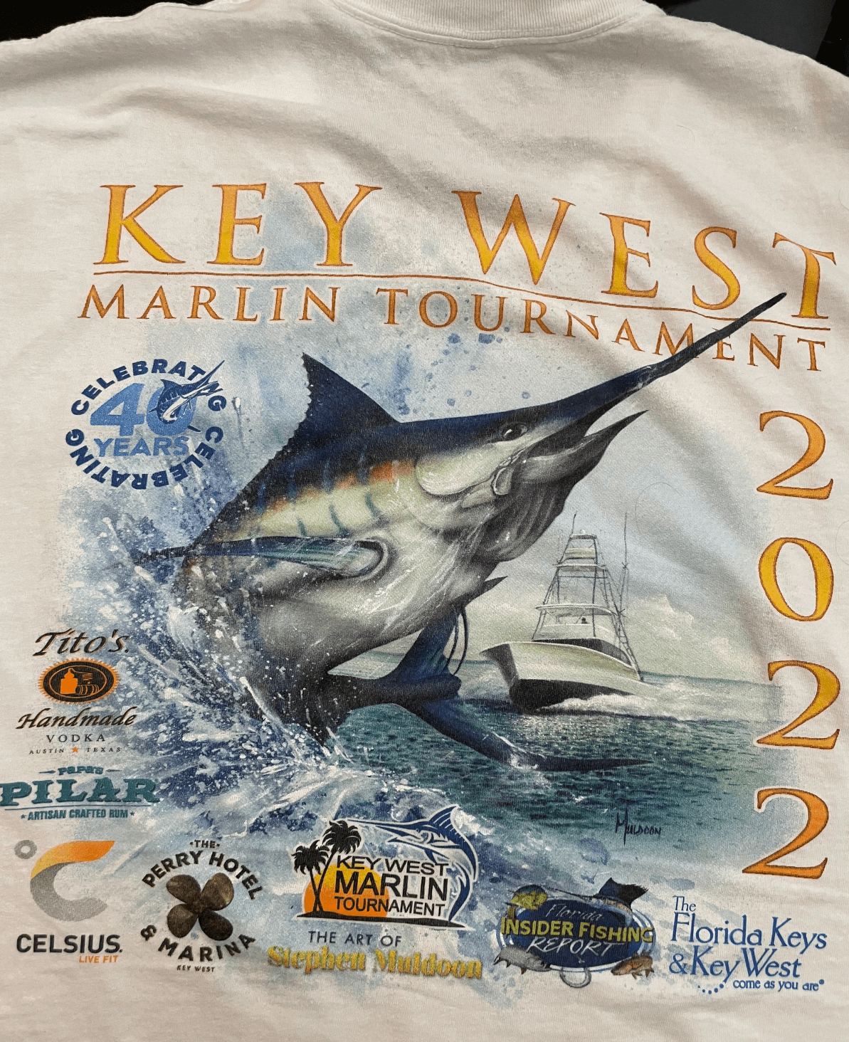 2022 Cotton Short-Sleeve Tee - Key West Marlin Tournament
