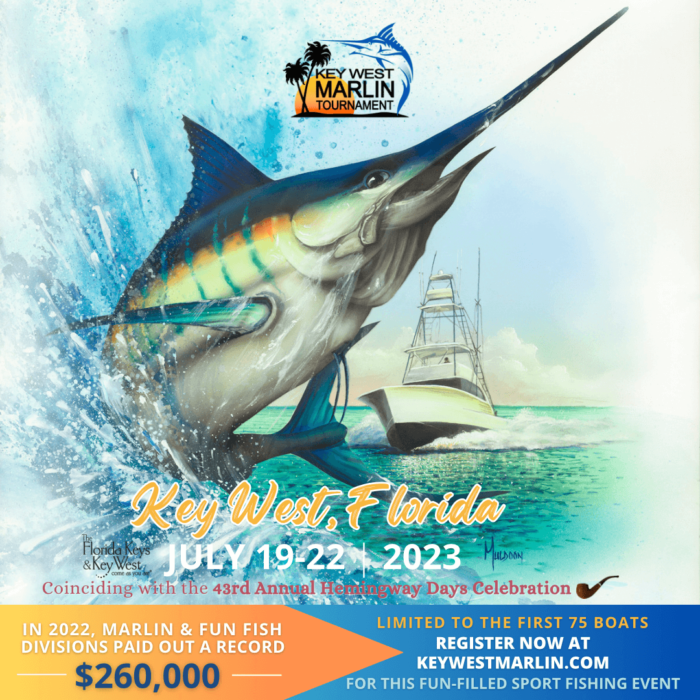 Key West Marlin Tournament Poster 2023